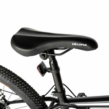 Bicicleta MTB-HT Shimano Tourney 18 viteze 26 inch frane disc CSV2610A cadru negru cu design albastruportocaliu