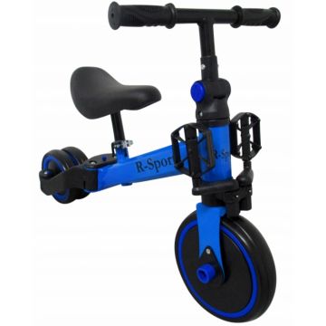 Bicicleta multifunctionala 4 in 1 cu pedale detasabile P8 albastru R-Sport
