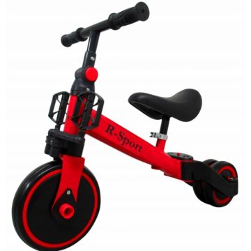 Bicicleta multifunctionala R-Sport 4 in 1 cu pedale detasabile P8 rosu