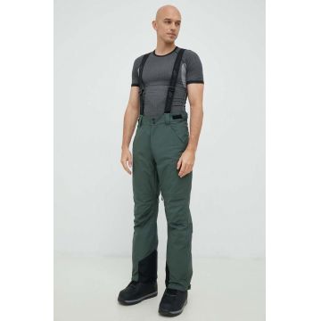 4F pantaloni de schi culoarea verde