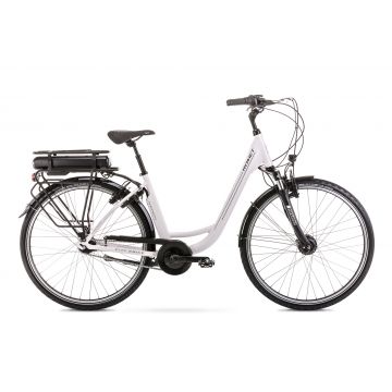 Bicicleta Electrica de oras pentru femei Romet Metron Alb 2022
