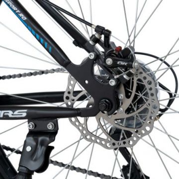 Bicicleta MTB-HT Schimbator Saiguan 27.5 inch frane pe disc Velors V2709A negru cu design albastru