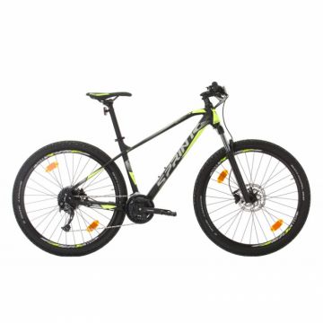 Bicicleta MTB Sprint Apolon 29 Negru Mat Verde Neon 520 mm