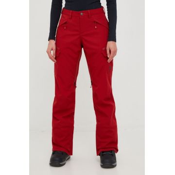 Burton pantaloni Gloria culoarea rosu