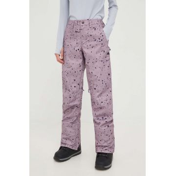 Burton pantaloni Society culoarea roz