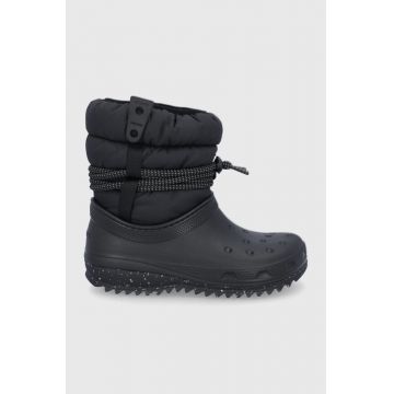 Crocs Cizme de iarnă culoarea negru PUFF.LUXE.BOOT.W.207312-BLACK