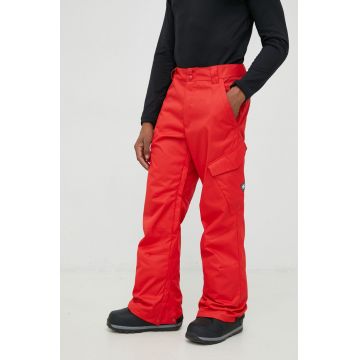 DC pantaloni snowboard Banshee culoarea rosu