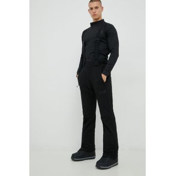 EA7 Emporio Armani pantaloni de schi barbati, culoarea negru