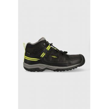 Keen pantofi copii Targhee Mid WP culoarea negru