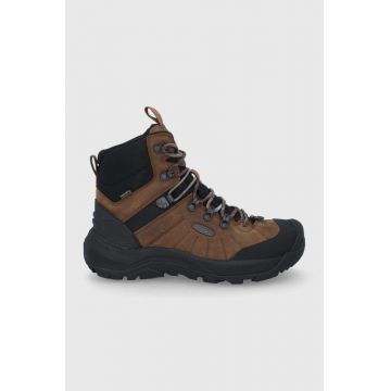 Keen Pantofi Revel IV Mid Polar bărbați, culoarea maro