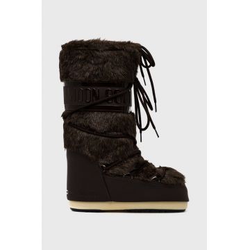 Moon Boot cizme de iarna Icon Faux Fur culoarea maro