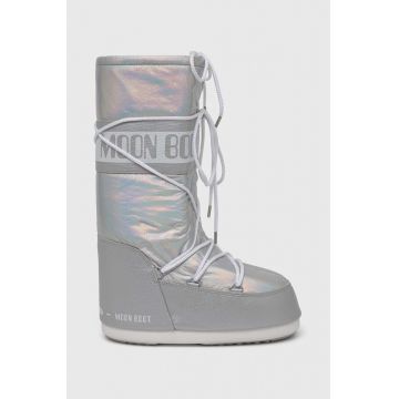Moon Boot cizme de iarna Icon Met culoarea argintiu