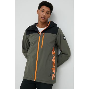 Quiksilver geaca Morton culoarea verde