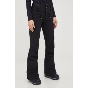 Roxy pantaloni Rising High culoarea negru