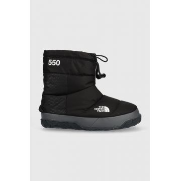 The North Face cizme de iarna Women S Nuptse Apres Bootie culoarea negru