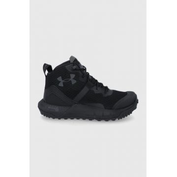 Under Armour Pantofi UA W Micro G Valsetz Mid 3023742 femei, culoarea negru, izolare usoara