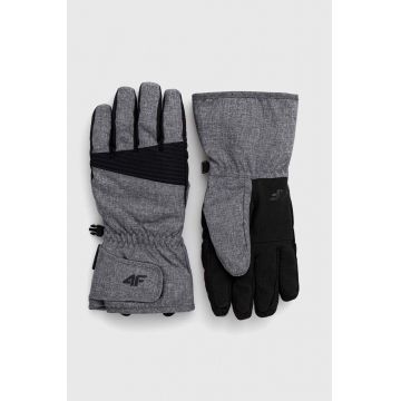 4F mănuși de schi culoarea gri