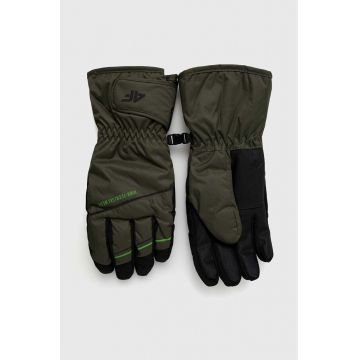 4F mănuși de schi culoarea verde
