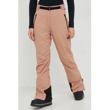 4F pantaloni de schi culoarea bej