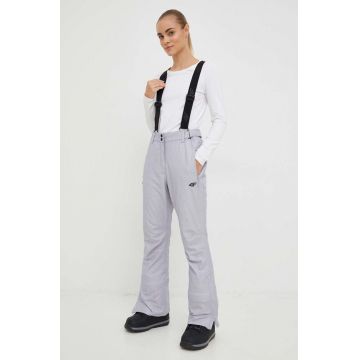 4F pantaloni de schi culoarea gri