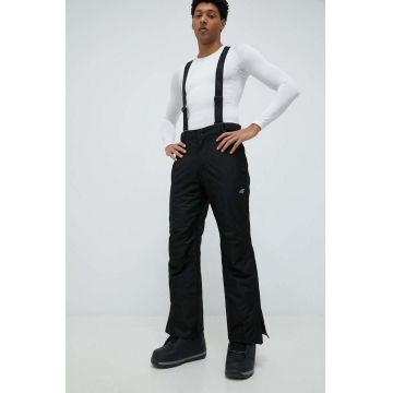 4F pantaloni de schi culoarea negru