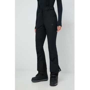 4F pantaloni de schi culoarea negru