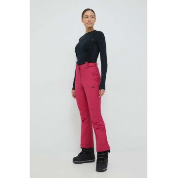 4F pantaloni de schi culoarea violet