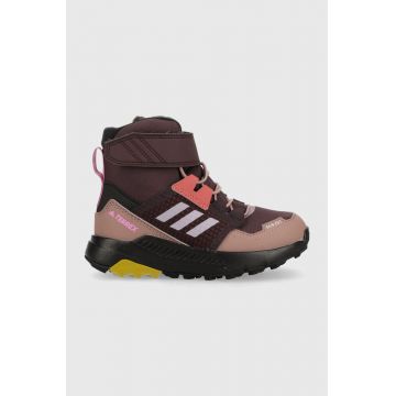 adidas Performance pantofi copii Trailmaker culoarea bordo