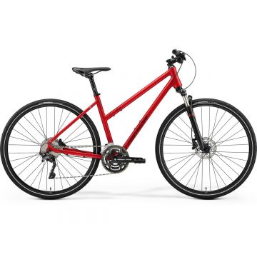 Bicicleta de trekking/oras pentru femei Merida Crossway Lady 500 Rosu burgund 2021