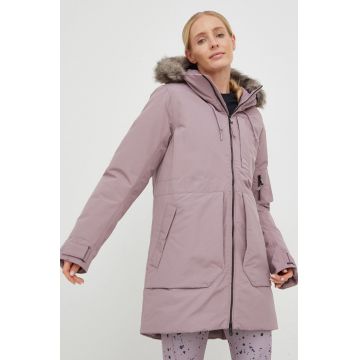 Burton geaca de puf Saxton femei, culoarea violet