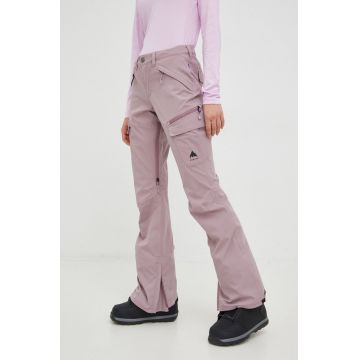 Burton pantaloni Gloria culoarea violet