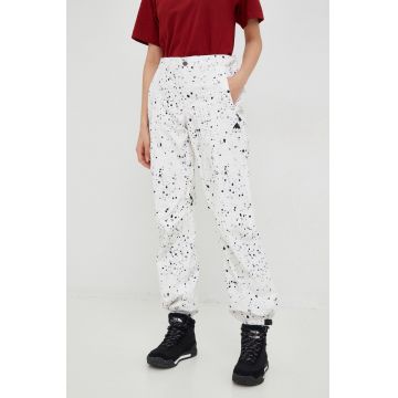 Burton pantaloni Melter Plus culoarea alb