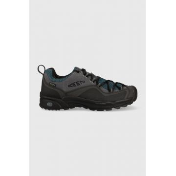 Keen pantofi Wastach Crest WP barbati, culoarea gri