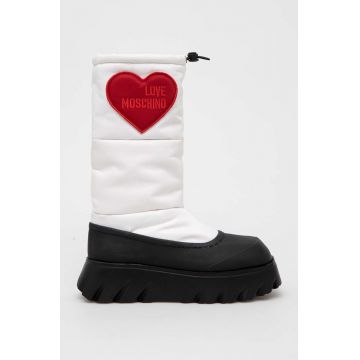 Love Moschino cizme de iarna culoarea alb