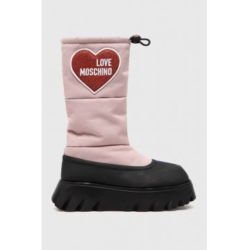 Love Moschino cizme de iarna culoarea roz