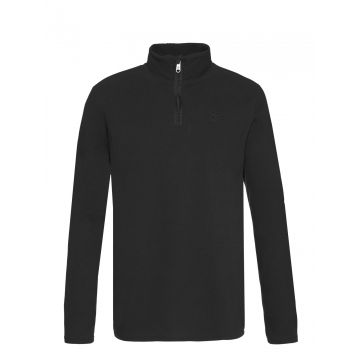 Mid Layer Barbati Protest Perfecto 1/4 Zip Top True Black Negru