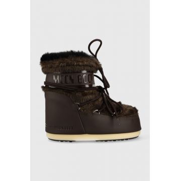 Moon Boot cizme de iarna Icon Low Faux Fur culoarea maro