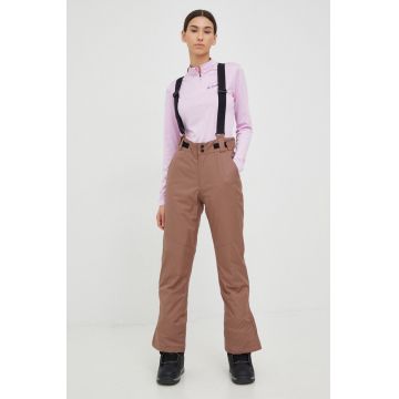 Outhorn pantaloni de schi culoarea maro