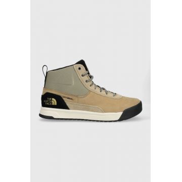 The North Face pantofi MEN S LARIMER MID WP barbati, culoarea bej, izolare usoara