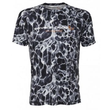 Tricou Savage Gear Night UV WaterPrint (Marime: L)