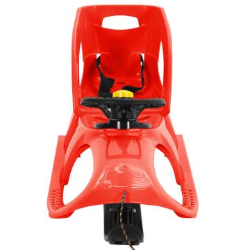 vidaXL Sanie cu scaun și volan, roșu, 102,5x40x23cm, polipropilenă