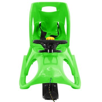 vidaXL Sanie cu scaun și volan, verde, 102,5x40x23cm, polipropilenă