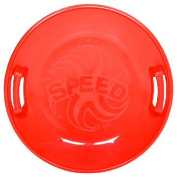 vidaXL Sanie rotundă, roșu, 66,5 cm, PP