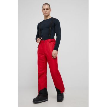 4F pantaloni barbati, culoarea rosu