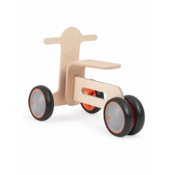 Bicicleta cu 3 roti pentru copii Tribike MamaToyz lemn natural fara pedale