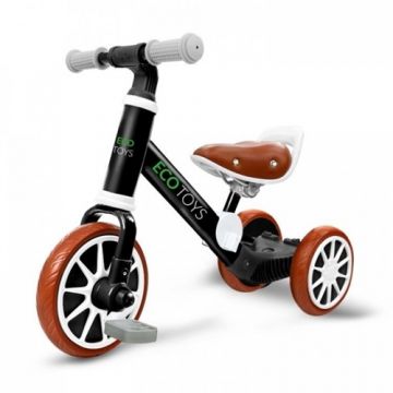 Bicicleta de Echilibru 3 in 1 cu Pedale pentru Copii Ecotoys LC-V1322 Negru Bicicleta de Echilibru 3 in 1 cu Pedale pentru Copii Ecotoys LC-V1322 Negru