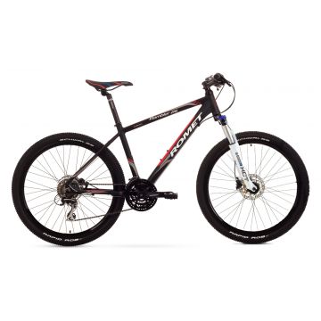 Bicicleta de munte Romet RAMBLER 26 4 Negru-Rosu