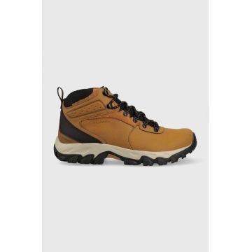 Columbia pantofi Newton Ridge Plus II Waterproof barbati, culoarea maro 1594731.SS23-289