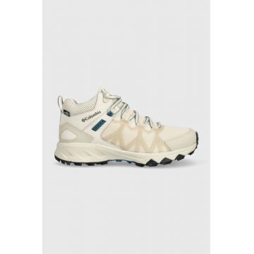 Columbia pantofi Peakfreak II Mid Outdry femei, culoarea bej