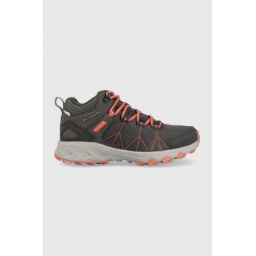 Columbia pantofi Peakfreak II Mid Outdry femei, culoarea gri